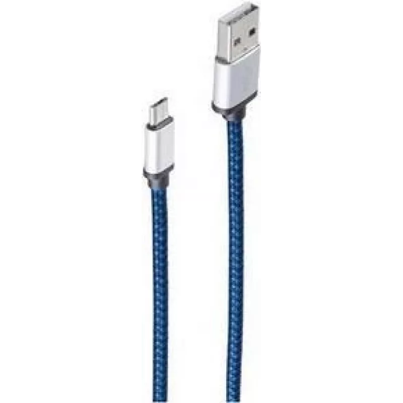ShiverPeaks BS14-50020 - 0,9 m - USB A - Micro-USB B - USB 2.0 - 480 Mbit/s - Mėlyna