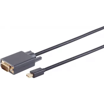 DisplayPort į VGA kabelis ShiverPeaks 10-54055, 5 m, juodas