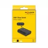 DeLOCK USB jungiklis 2 kompiuteriams prie 1 įrenginio 5 Gbps juodas