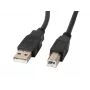Lanberg CA-USBA-11CC-0010-BK USB laidas 1 m 2.0 USB B Juodas