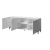 MARMO 3D komoda 200x45x80,5 cm baltas matinis/marble baltas