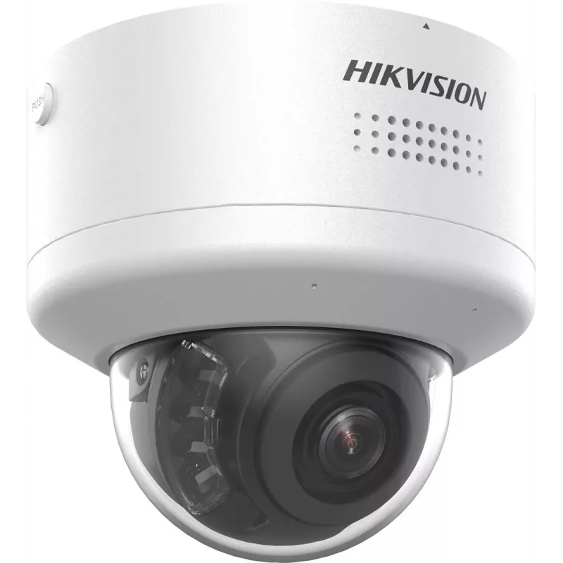 Dome IP apsaugos kamera Hikvision DS-2CD2787G2H-LIPTRZS2U/SL — 8MP 3840×2160, motorizuotas 2,8–12 mm objektyvas, vidaus/lauko, lubų/sienos montavimas, balta