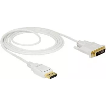 Vaizdo kabelio adapteris DeLOCK 83814 2m DisplayPort DVI Baltas