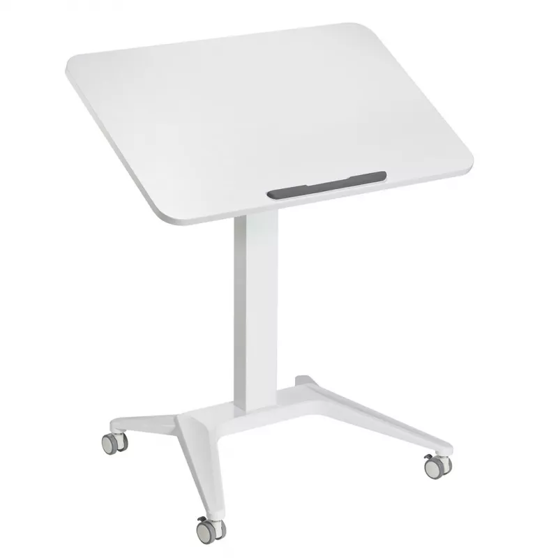 Mobilus nešiojamojo kompiuterio staliukas MACLEAN MC-453W su pneumatiniu aukščio reguliavimu, maks. aukštis 109 cm