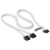 Seasonic 12VHPWR PCIe adapterio kabelis - (Balta, 0,75 metro)(SS2X8P-12VHPWR-600/Balta)