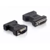 Delock - VGA adapteris - DVI-I (mot.) į HD-15 (VGA) (vyr.) - varžteliai (65017)