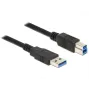 USB laidas DeLOCK 85066 USB 3.2 Gen 1 1m USB A USB B juodas