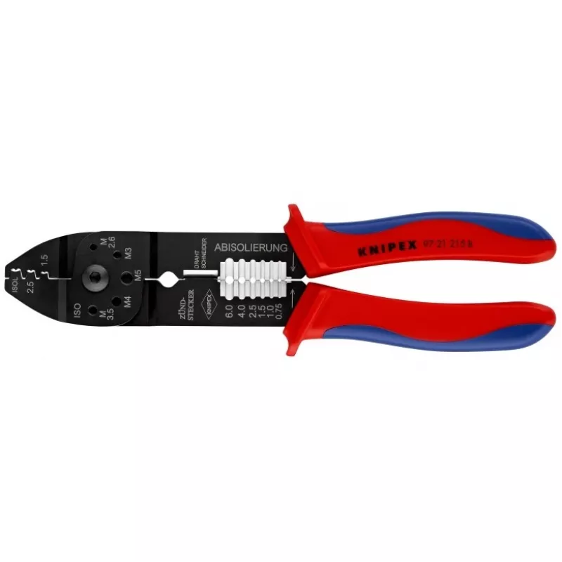 Knipex 97 21 215 B Užspaudimo įrankis Juoda, Mėlyna, Raudona