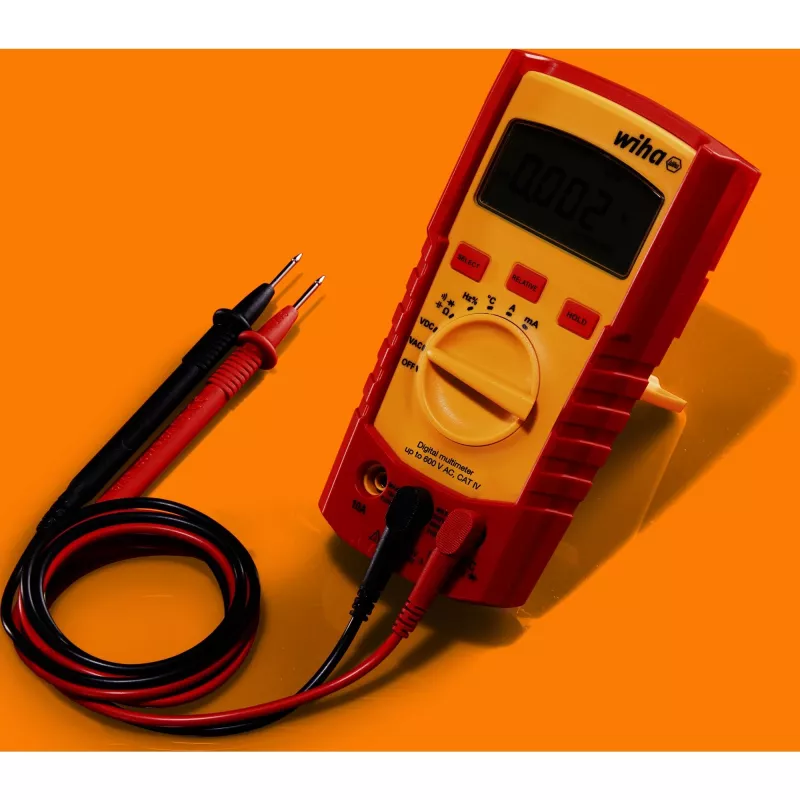 Multimetras Wiha 45218 — skaitmeninis multimetras, iki 600 V AC, CAT IV