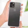 Apsauginis telefono dėklas Devia Soft Elegant, atsparus smūgiams, skirtas iPhone 11 Pro Max, baltas, minkštas liesti, amortizuojantis