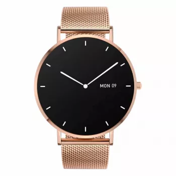 Išmanusis laikrodis Garett Verona Gold Steel AMOLED Bluetooth IP67 GPS SMS