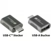 Good Connections adapteris USB 3.2 Gen.1 3.0 kištukas C į USB-A lizdą cinkuotas metalinis korpusas (USB-AD302)
