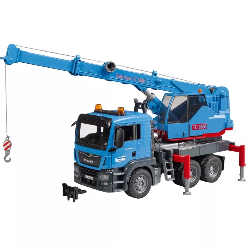 Kraninis sunkvežimis BRUDER MAN TGS Kran-LKW mėlynas ABS 03771