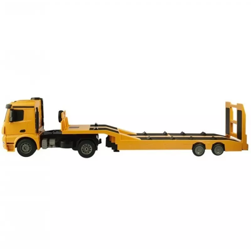 Double E 1/20 mastelio paruoštas važiuoti RC Mercedes-Benz Arocs platforminis priekabinis vilkikas