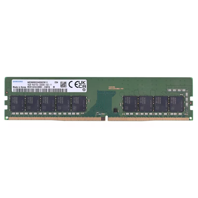 Samsung M391A2G43BB2-CWE atminties modulis 16 GB 1 x 16 GB DDR4 288 kontaktų DIMM ECC