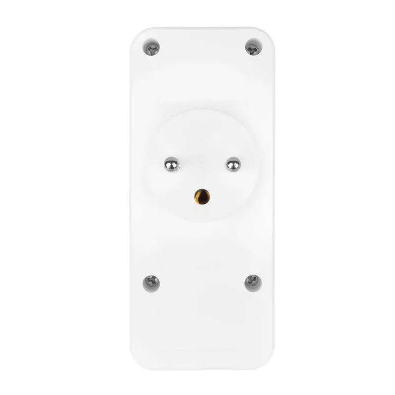 Maitinimo skirstytuvas MACLEAN MCE248 F/W — 3 kintamosios srovės lizdai (1×16A, 2×6A) + 4×USB (2×A, 2×C PD 20W), EU kištukas, baltas