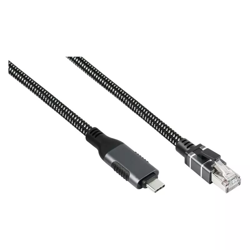 Good Connections eterneto kabelis USB-C RJ45, antracitinis, 1,0 m
