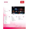 TV TCL 85P81K 85 col. QLED 4K, energijos klasė F