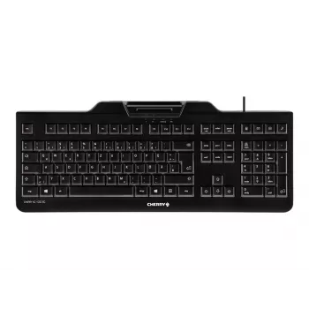 CHERRY KC 1000 SC klaviatūra USB QWERTZ Swiss Juoda