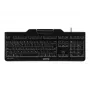 CHERRY KC 1000 SC klaviatūra USB QWERTZ Swiss Juoda