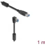 DeLOCK USB laidas Type-A kištukas į Type-B kištuką 90° žemyn 1 m
