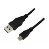 LogiLink USB 2.0 jungiamasis laidas, 1,8 m, juodas USB-A kištukas - USB-B mikro kištukas, atitinkantis USB 2.0 (CU0034)