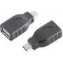 Kabelio adapteris S/CONN 13-20013 USB 3.1 C į USB 2.0 A, juodas
