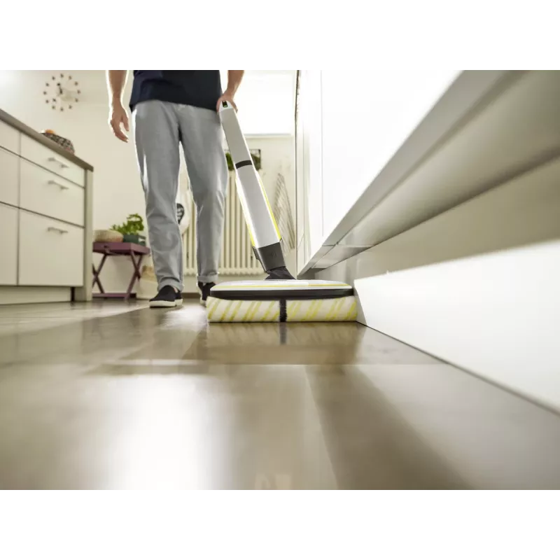 Kärcher FC 7 CORDLESS Elektrinis šluota Akumuliatorinė Šlapias Be maišelio Juoda, Balta, Geltona 2.85 Ah