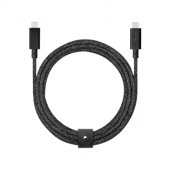 USB laidas Native Union Belt USB 2.0 Type-C – Type-C 2.4 m juodas
