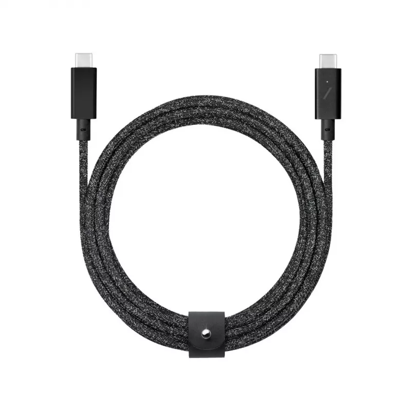 USB laidas Native Union Belt USB 2.0 Type-C – Type-C 2.4 m juodas