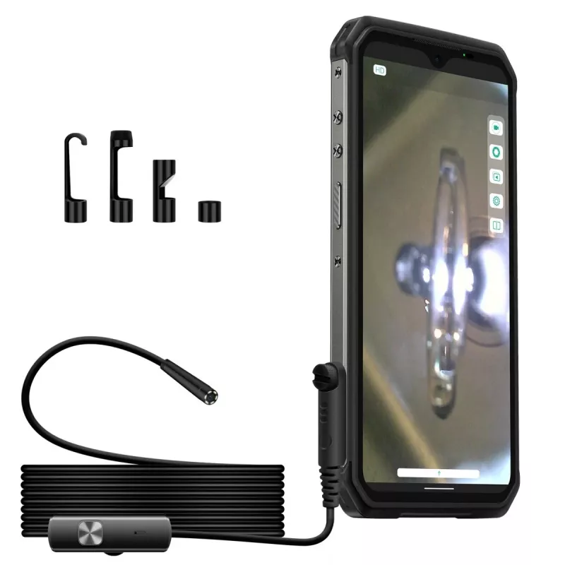 Ulefone uSmart UF-EC endoskopinė kamera išmaniesiems telefonams, juoda