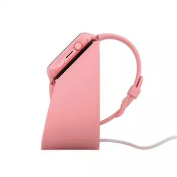 Įkrovimo stovas Stelio ST-CHS01-PK Junior rožinis – USB įkrovimo dokas telefonams ir planšetėms, vieno prievado, kompaktiškas