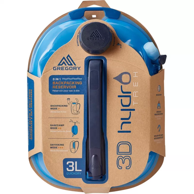 Trinkblase 3D Hydro Trek 3L, vandens butelis Light Blue, 3 litrai