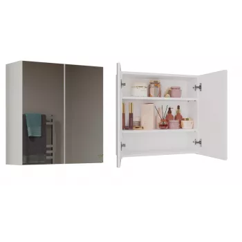 Topeshop POLA 2DL BIEL vonios spintelė balta