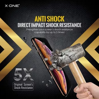Shock Eliminator X-ONE dėklas iPhone 7 — juodas, patvarus lengvas apsauginis dangtelis