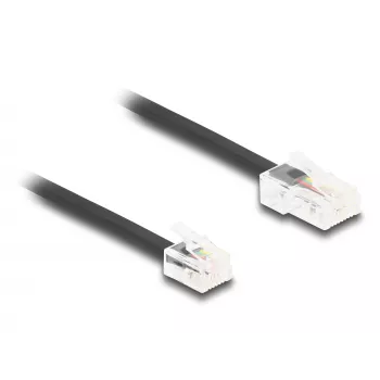 DeLOCK telefono laidas RJ45 kištukas – RJ11 kištukas, juodas, 3 m