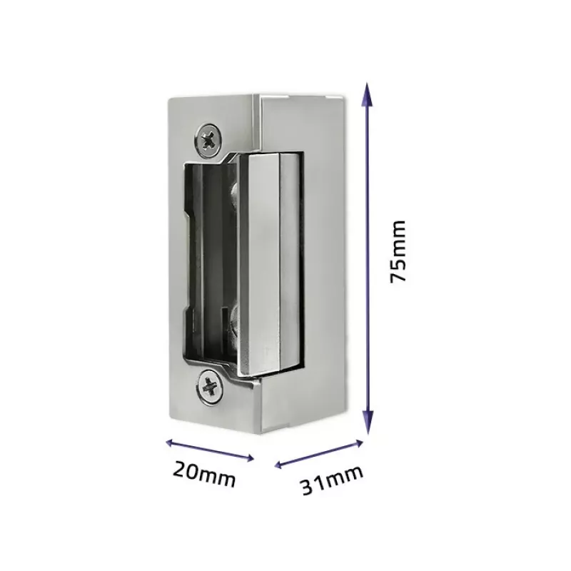 Elektromagnetinė spyna QOLTEC 52459 12V simetriška su atmintimi ir užraktu