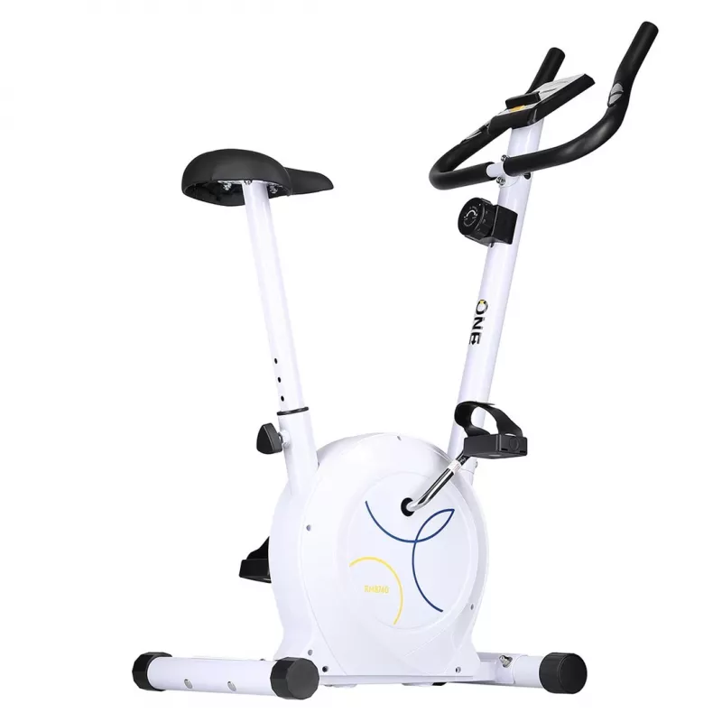 One Fitness RM8740 baltas magnetinis dviratis
