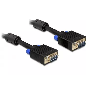 VGA laidas DeLOCK 5m, VGA (D-Sub) juodas, 82559