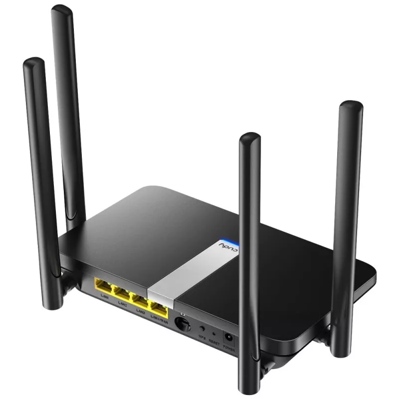 Cudy LT500 belaidis maršrutizatorius Fast Ethernet Dual-band (2,4 GHz / 5 GHz) 4G juodas