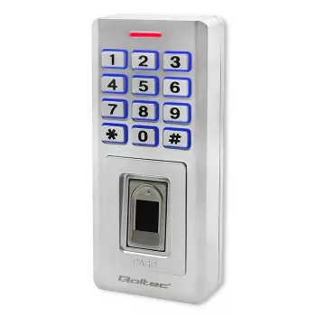 Pirštų antspaudų ir RFID kodinė spyna QOLTEC 52447 su IP68 apsauga