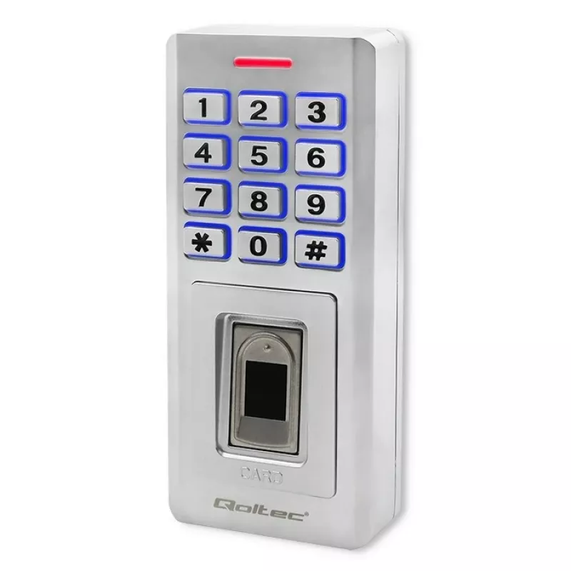 Pirštų antspaudų ir RFID kodinė spyna QOLTEC 52447 su IP68 apsauga