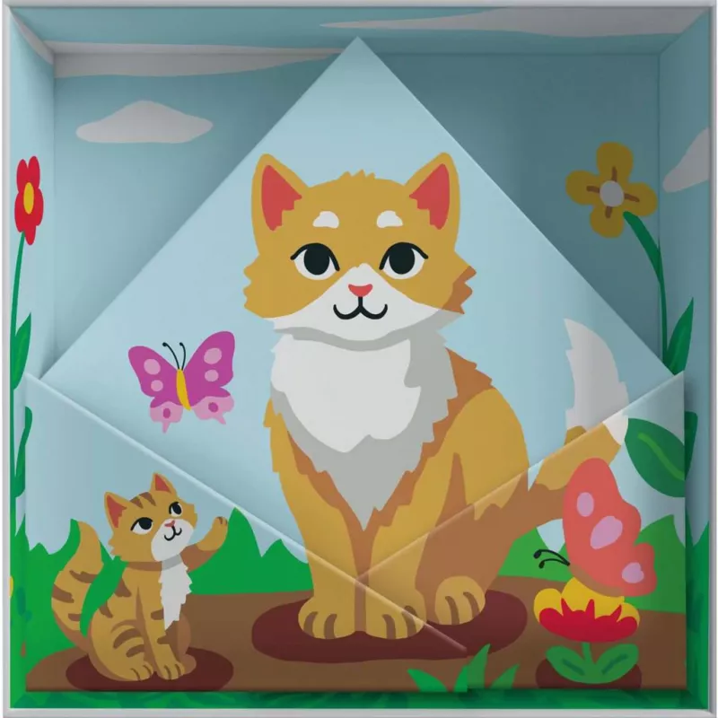 Tapybos rinkinys Ravensburger CreArt Do it together — katės modelis, bendradarbiavimo tapybos rinkinys
