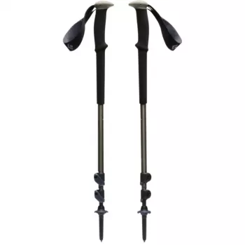 Žygio lazdos Trail, Fitness Device juoda/alyvinė žalia, 1 pora, 100–140 cm