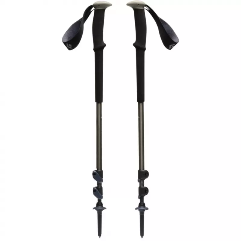 Žygio lazdos Trail, Fitness Device juoda/alyvinė žalia, 1 pora, 100–140 cm