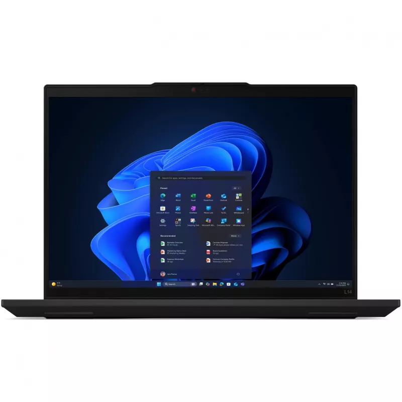 Lenovo ThinkPad L14 Gen 6 (Intel) Intel Core Ultra 7 255U nešiojamas kompiuteris 35,6 cm (14 colių) WUXGA 32 GB DDR5-SDRAM 1 TB SSD Wi-Fi 6E (802.11ax) Windows 11 Pro vokiška juoda