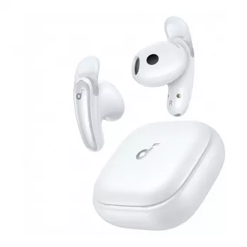 ANKER Soundcore Liberty Buds baltos Bluetooth pusiau įdedamos ausinės ANC tiesioginis vertimas skaidrumo režimas erdvinis garsas nešiojimo aptikimas