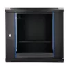EXTRALINK LITE 9U 530X400 SIENINĖ RACK STOVO SPINTA JUODA SU LENTYNA