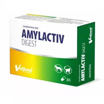 VETFOOD Amylactiv virškinimui šunims ir katėms 30 kapsulių
