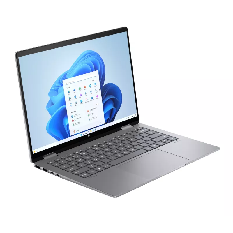 HP Envy x360 2-in-1 nešiojamas kompiuteris 14-fa0006ny - Ryzen 7-8840HS, 16 GB, 512 GB SSD, 14.0 inch WUXGA 300 nitų lietimui jautrus ekranas, IR internetinė kamera, Meteor Silver, Windows 11 Home